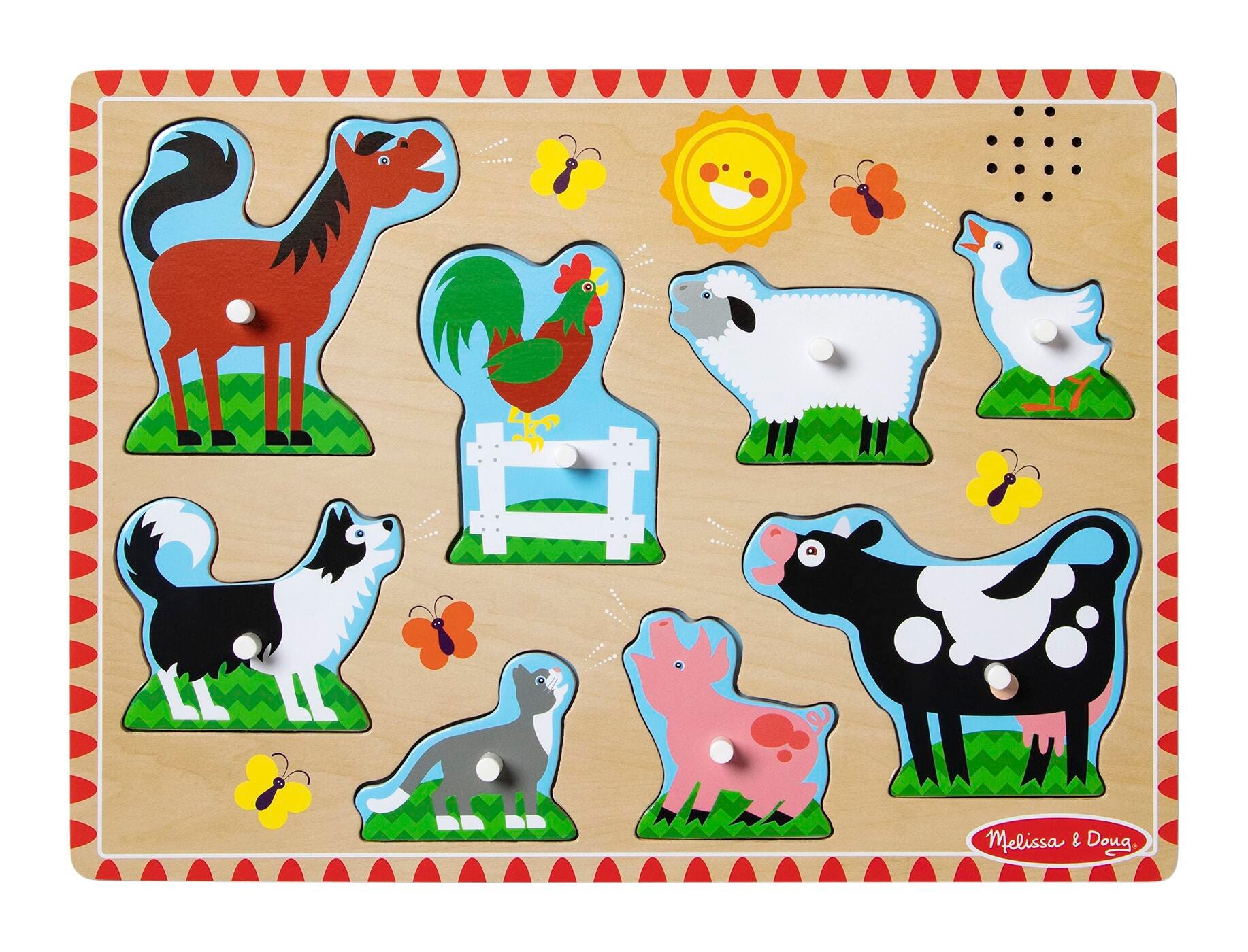 Melissa Doug Farm Animals Sound Puzzle